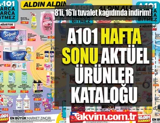 8'li, 16'lı tuvalet kağıdında indirim! 49 TL'ye düştü! İşte indirimli ürünler listesi... A101 hafta sonu aktüel ürünler kataloğu yayımda!