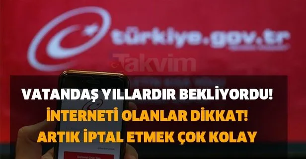 e devletten yeni bir hizmet aciklamasi