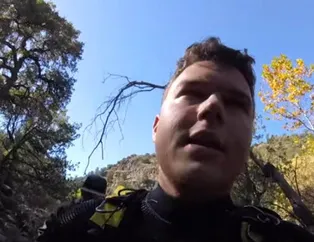 Youtube fenomeni dalgıç şelalenin dibinden öyle bir şey çıkardı ki...