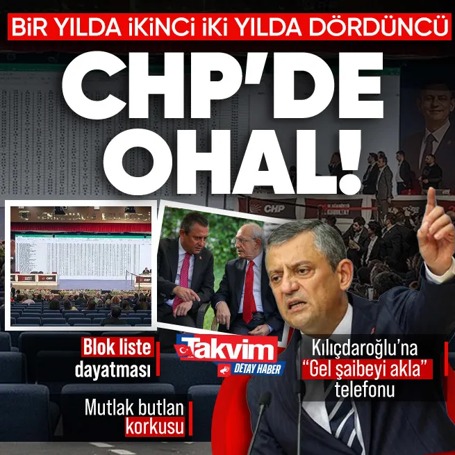 CHP olağanüstü kurultaya gidiyor... Özgür Özelden blok liste dayatması! Kılıçdaroğluna Gel şaibeyi akla telefonu