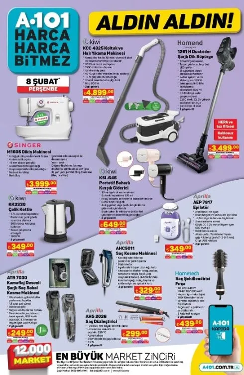 A101'de resmen panayır var! Bu hafta 40 tanesi 354 TL yerine 199 TL'ye satılıyor! 6,7,8,9 Şubat 2024 tarihlerinde...-12