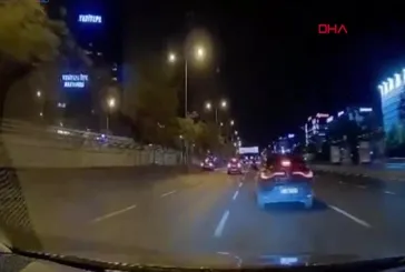 Kadıköy D-100’de makas terörü kamerada!