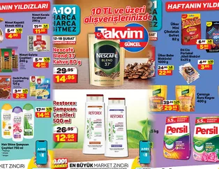 Fiyatlar bir bir aşağı indi! Yepyeni yeni hafta A101 aktüel kataloğu burada! 500 Ml'i 12,95'ten satılıyor! 10 TL ve üzeri alışverişlerde...