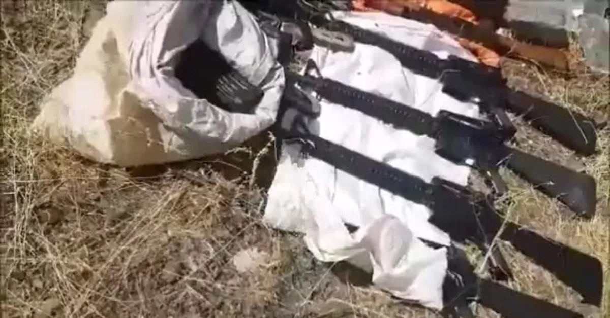 PKK'ya ait silah ve mühimmat ele geçirildi