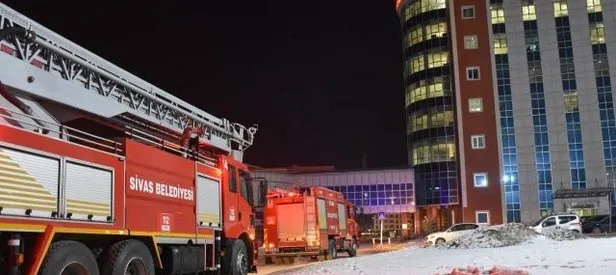 Sivas’ta hastanede çıkan yangın söndürüldü