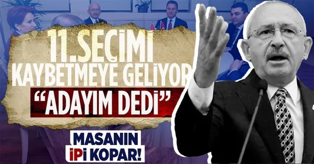 CHP Genel Başkanı Kemal Kılıçdaroğlu’ndan 6’lı masayı yıkacak çıkış: ’Adayım’ dedi