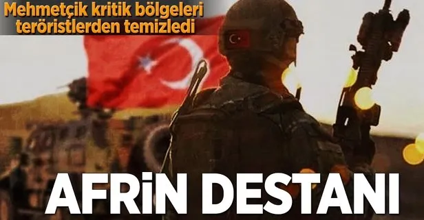 Afrin’de kritik bölgeler terörden temizlendi