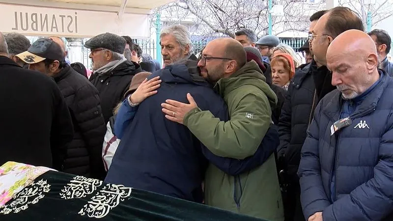 Bedia Ener Öztep son yolculuğuna uğurlandı. (DHA)