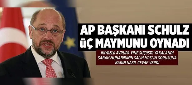 Sabah muhabirinden Schulz’a zor sorular