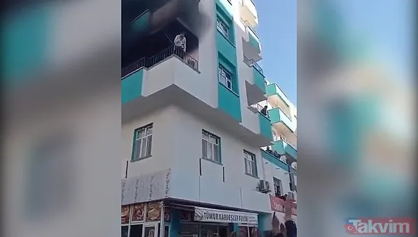 Şanlıurfa'da korku dolu dakikalar! Yangında balkonda mahsur kalan genç kız ve çocuk atlayarak kurtuldu - 4
