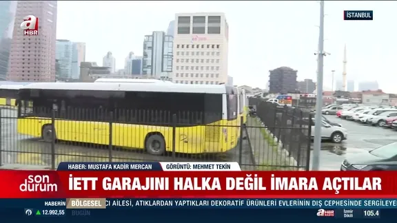 İETT garajını halka değil imara açtılar