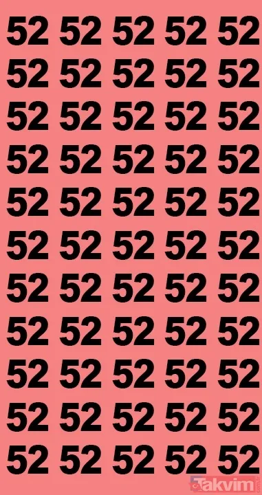 82 sayısının içindeki tek farklı sayıyı bulabilir misin? Ben bu bulmacayı çözerim diyenler buyursun gelsin - 11