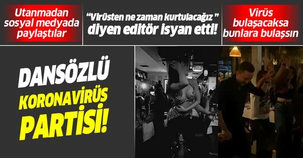 İstanbul'da koronavirüs tedbirleri hiçe sayıldı! Şişli'de dansözlü eğlence!-1