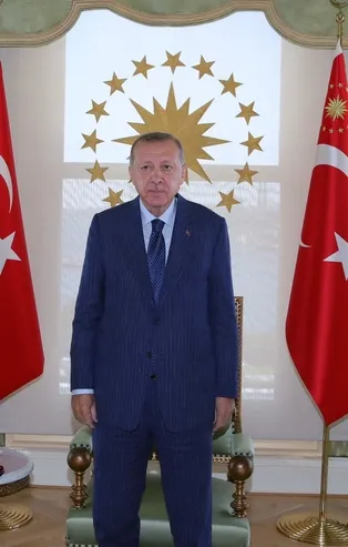 Son dakika: Başkan Erdoğan, Kırgızistan Meclis Başkanı Cumabekov'u kabul etti