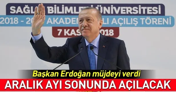 Başkan Erdoğan İstanbul'da Sağlık Bilimleri Üniversitesi Akademik Yıl açılışında konuştu