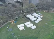 New Yorktaki Central Park sahra hastanesi oldu