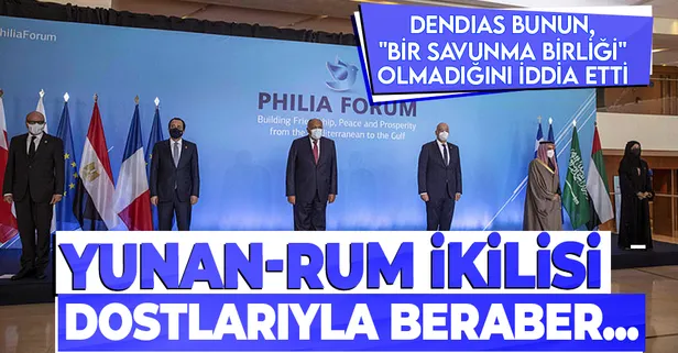 Yunan - Rum ikilisi Fransa Bahreyn BAE ve Suudi Arabistan'ın katılımıyla Atina'da "Dostluk Forumu" düzenledi