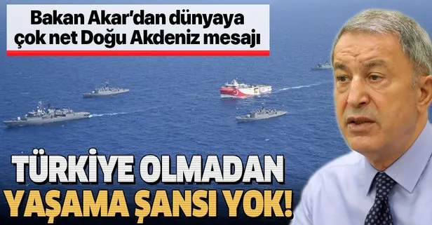 Son dakika: Bakan Hulusi Akar’dan Doğu Akdeniz mesajı: Türkiye’nin yer almadığı hiçbir projenin yaşama şansı yok
