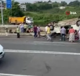 Ordu'da feci kaza! Fındık işçilerini taşıyan minibüs takla attı! Çok sayıda yaralı var-5