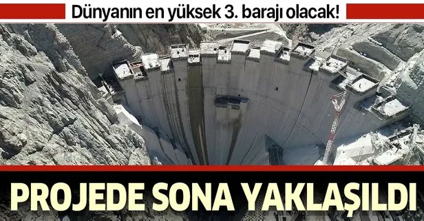 Yusufeli Barajı’nda sona yaklaşılıyor! Dünyanın en yüksek barajı olacak!