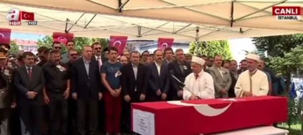 Hakkari şehidini Erdoğan uğurladı