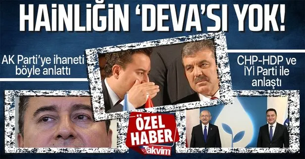 Ali Babacan, AK Parti’ye ihanet edip CHP-HDP ve İYİ Parti ile iş tuttuğunu işte böyle itiraf etti!