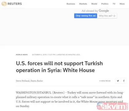 Türkiye’nin Suriye operasyonu dünya basınında geniş yankı buldu!