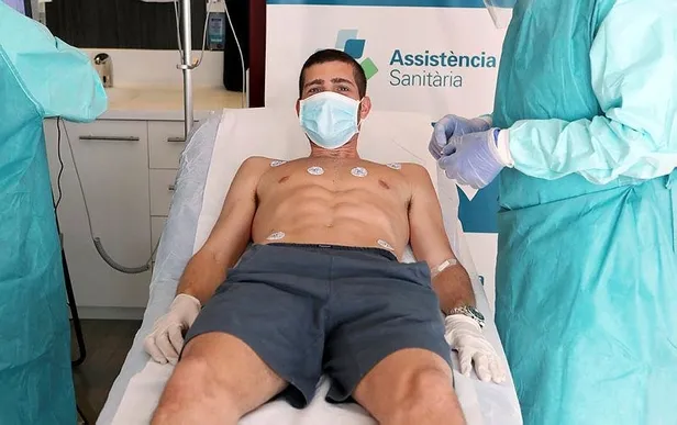 Son dakika: La Liga'da futbolculara koronavirüs (Kovid-19) testi başladı!-6