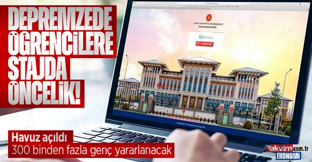Ulusal Staj Programı'nın "2023 stajyer havuzu" işverenlerin erişimine açıldı: Depremden etkilenen öğrencilere öncelik verilecek
