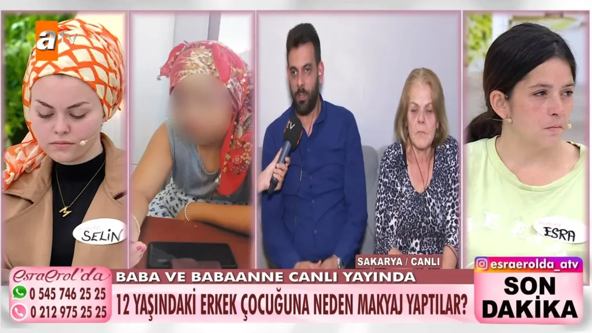 12 yaşındaki erkek çocuğuna makyaj yapmışlardı! Esra Erol’da canlı yayınında büyük yüzleşme: Tecavüz mü edildi?