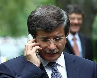 Davutoğlu o isimle telefonda görüştü