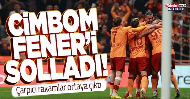 Galatasaray Fenerbahçe'yi solladı! Çarpıcı rakamlar ortaya çıktı