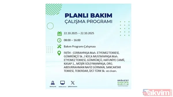 İstanbul elektrik kesintisi: 23 ilçe için saat verildi! BEDAŞ duyurdu - 31