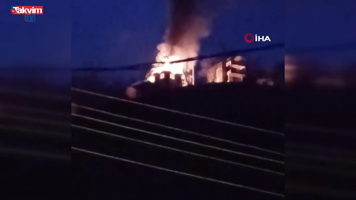 Rize'de ev yangını: 1 kişi hayatını kaybetti