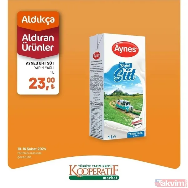 Tarım Kredi market 10-16 Şubat fiyat listesi! 41 üründe dev indirim! Peynir, 94.90 TL, Çay 54.90 TL, 6'lı kağıt havlu 54.90 TL... - 7