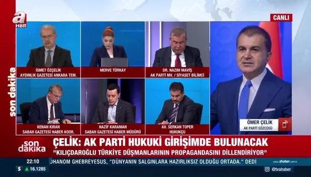 AK Parti Sözcüsü Ömer Çelik’ten Kemal Kılıçdaroğlu’na sert tepki: Türkiye düşmanlarının propagandasını dillendiriyor