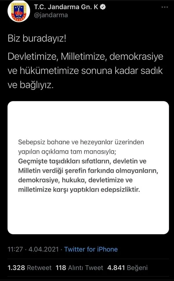 Son dakika: İçişleri, Emniyet ve Jandarma'dan hadsiz 104 amirale sert tepki!-2
