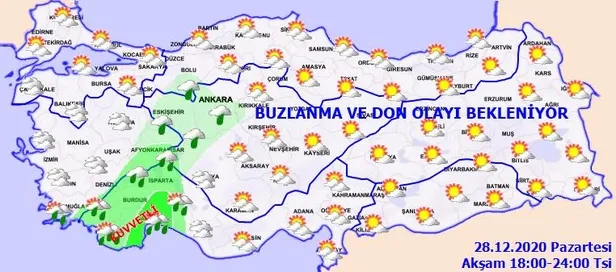 SON DAKİKA: Meteorolojiden İstanbul ve birçok il için kuvvetli sağanak uyarısı | 28 Aralık hava durumu-5