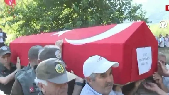 Şehit Orman İşçisi Ragıp Şahin'e veda