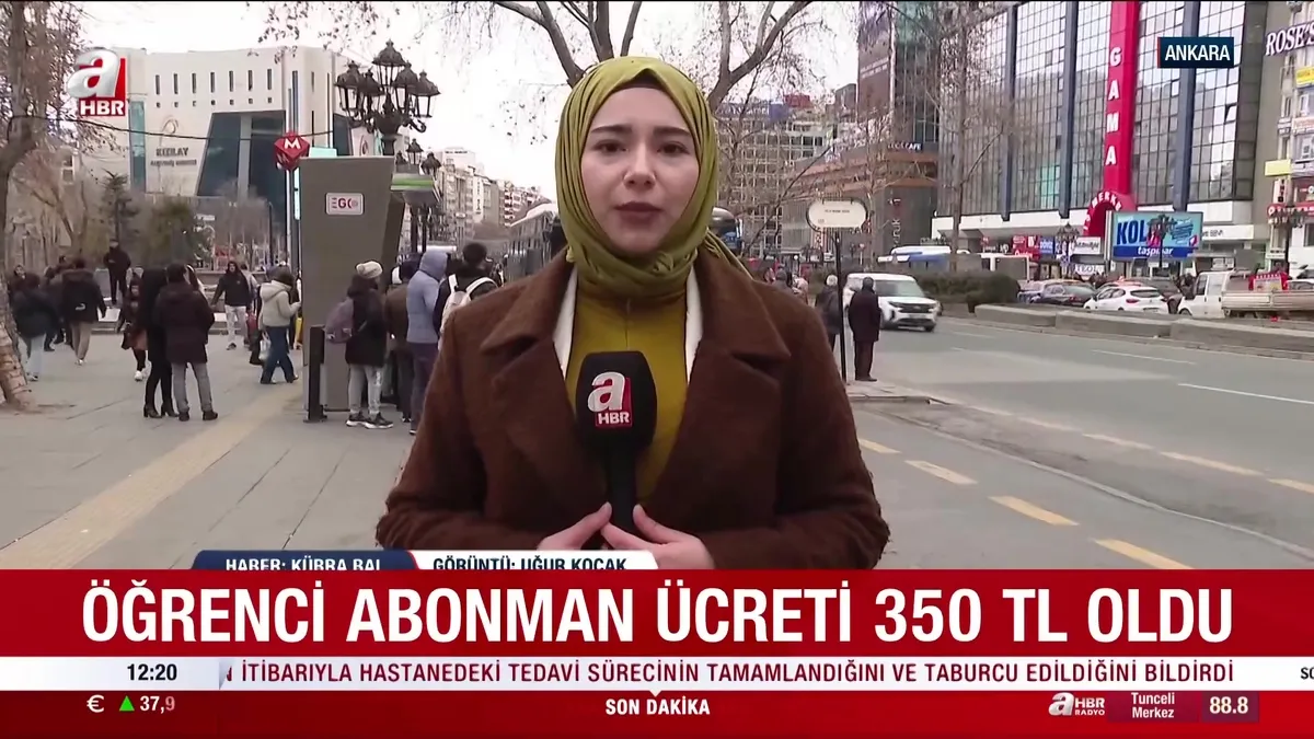 Ankara’da toplu taşımaya zam!