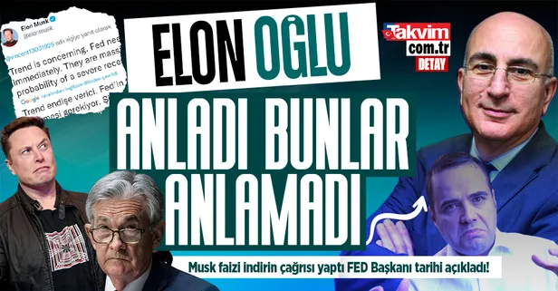 Elon Musk'tan FED'e faizi indirin çağrısı: Trend endişe verici. FED'in faiz oranlarını hemen indirmesi gerekiyor