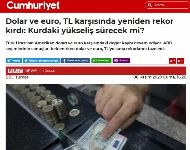 İşte dolar yükselince manşet üstüne manşet atan kara propaganda medyasının iki yüzlü tavrı!-4