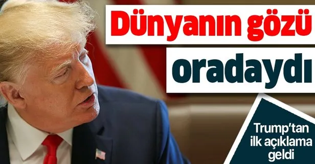 Trump'tan flaş İran açıklaması