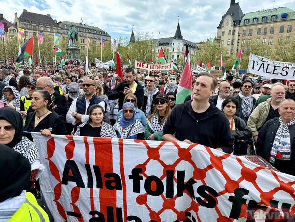 2024 Eurovision Şarkı Yarışması'nın finalinin başlamasına saatler kala on binlerce kişi soykırımcı İsrail'i protesto etti - 23