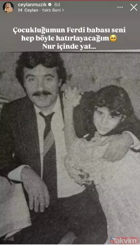 Ceylan Çocukluğumun Ferdi babası seni hep böyle hatırlayacağım. Nur içinde yat...