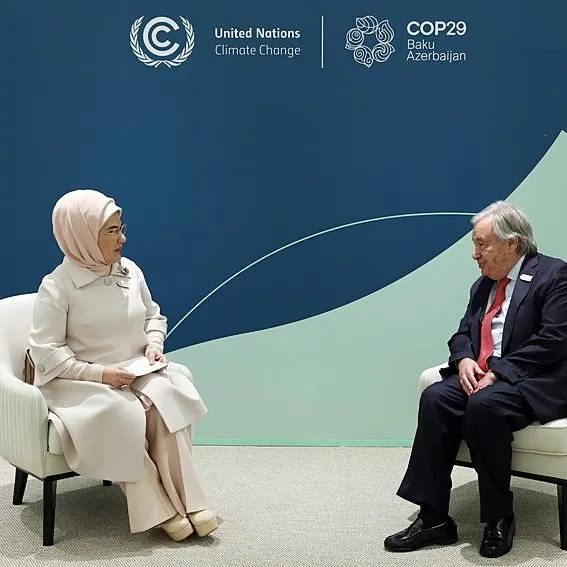 Emine Erdoğan, Guterres ile görüştü