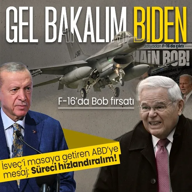 Başkan Erdoğandan flaş Bob Menendez açıklaması: ABD ile F-16 sürecini hızlandırma fırsatı