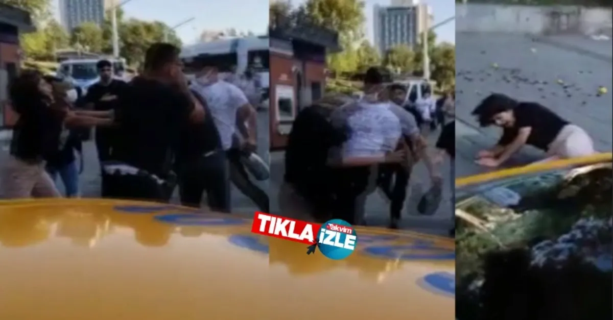 'Vicdan yoksunu' Kadına uçan tekme! İBB zabıtasının kadına uçan tekme attığı anlar kamerada