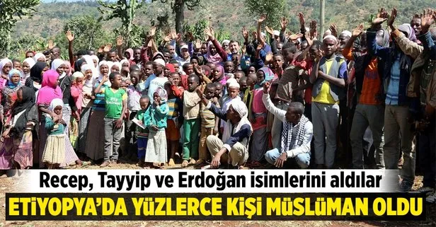 Müslüman olup, Recep, Tayyip ve Erdoğan isimlerini aldılar