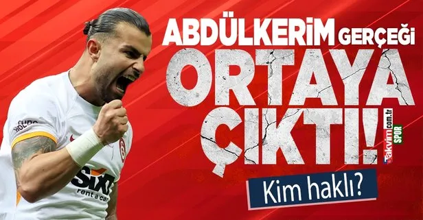 Galatasaray’da Abdülkerim Bardakcı gerçeği ortaya çıktı!